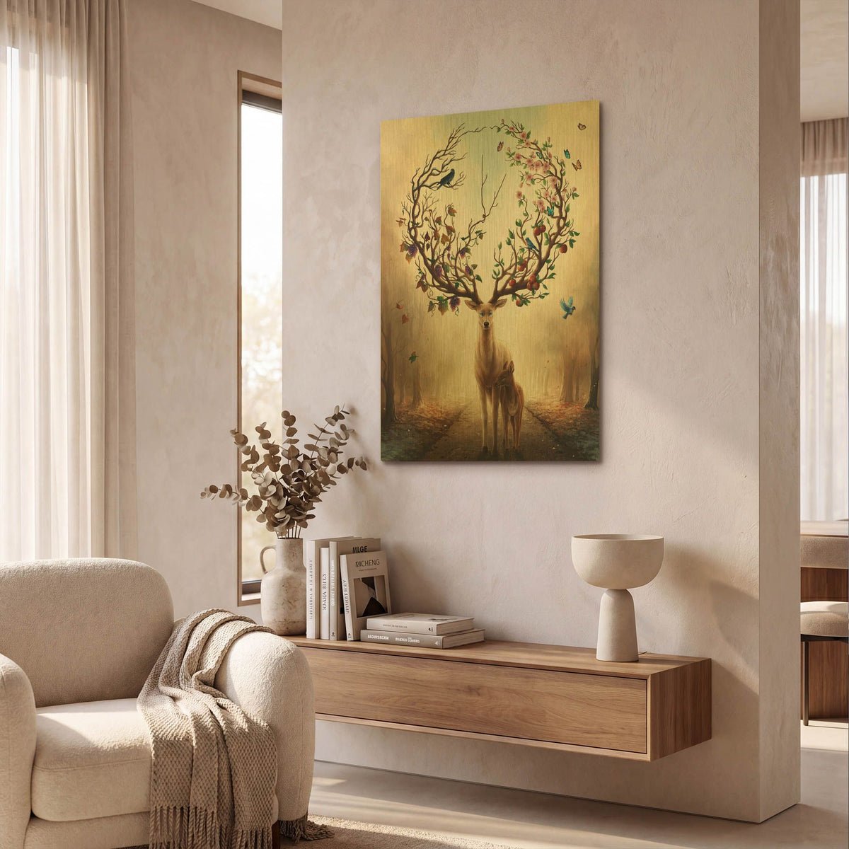 'JOJOES206793-Seasons' By JoJoes Art Gold Metal Wall Art