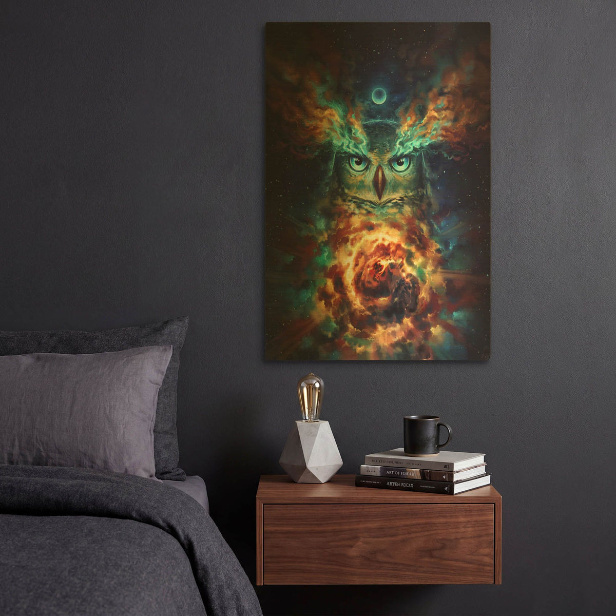 'JOJOES232436-Aurowla' By JoJoes Art Gold Metal Wall Art