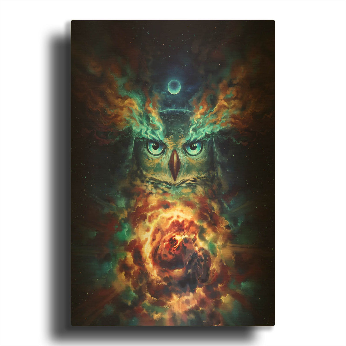 'JOJOES232436-Aurowla' By JoJoes Art Gold Metal Wall Art