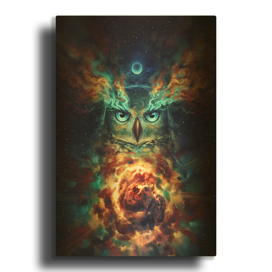 'JOJOES232436-Aurowla' By JoJoes Art Gold Metal Wall Art