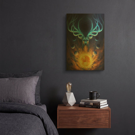'JOJOES232438-Celestial' By JoJoes Art Gold Metal Wall Art
