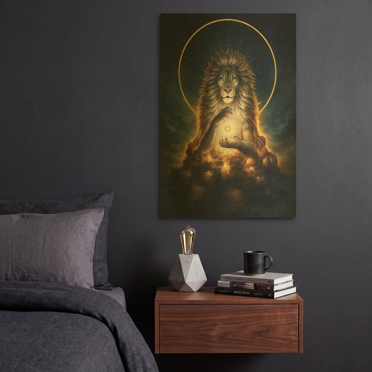 'JOJOES232441-Soul Keeper' By JoJoes Art Gold Metal Wall Art