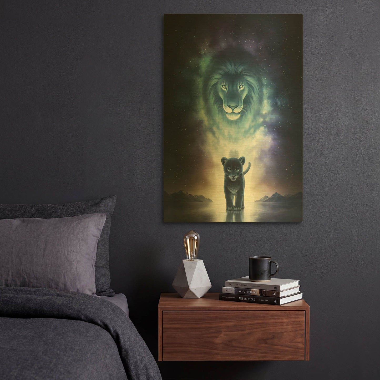 'JOJOES273422-A King's Path' By JoJoes Art Gold Metal Wall Art
