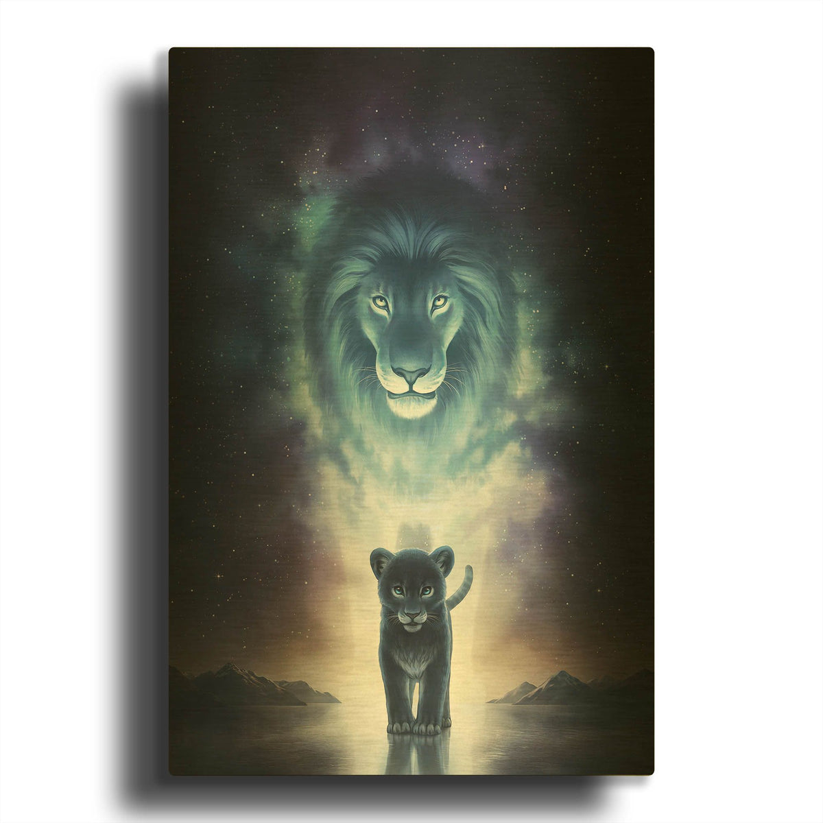 'JOJOES273422-A King's Path' By JoJoes Art Gold Metal Wall Art
