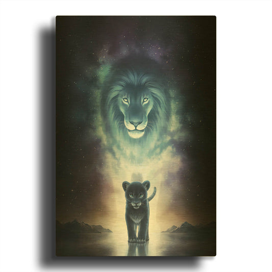 'JOJOES273422-A King's Path' By JoJoes Art Gold Metal Wall Art