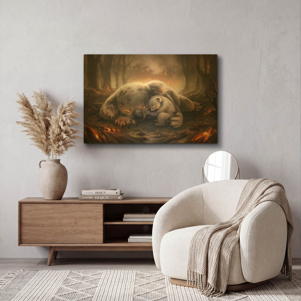 'JOJOES273423-A Mothers Love' By JoJoes Art Gold Metal Wall Art