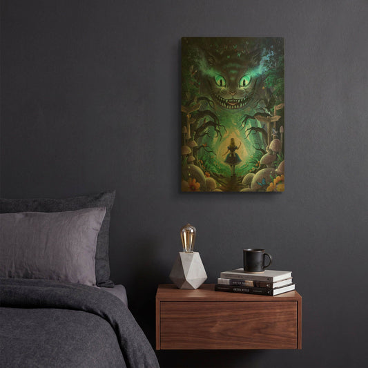 'JOJOES273424-Alice' By JoJoes Art Gold Metal Wall Art