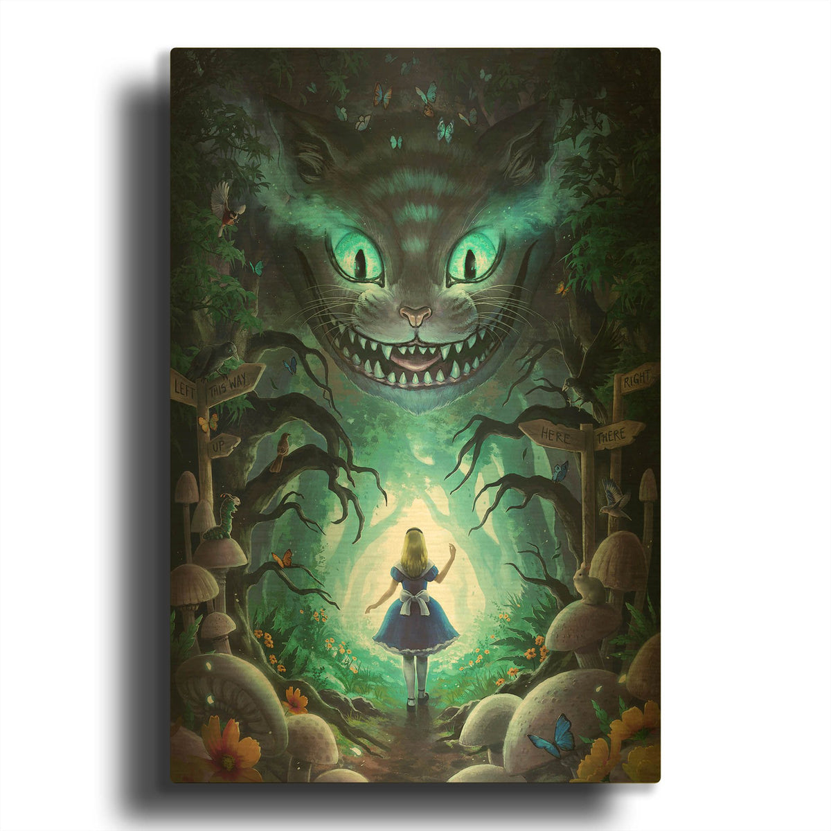 'JOJOES273424-Alice' By JoJoes Art Gold Metal Wall Art