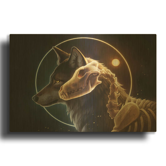 'JOJOES273426-I Am Light' By JoJoes Art Gold Metal Wall Art