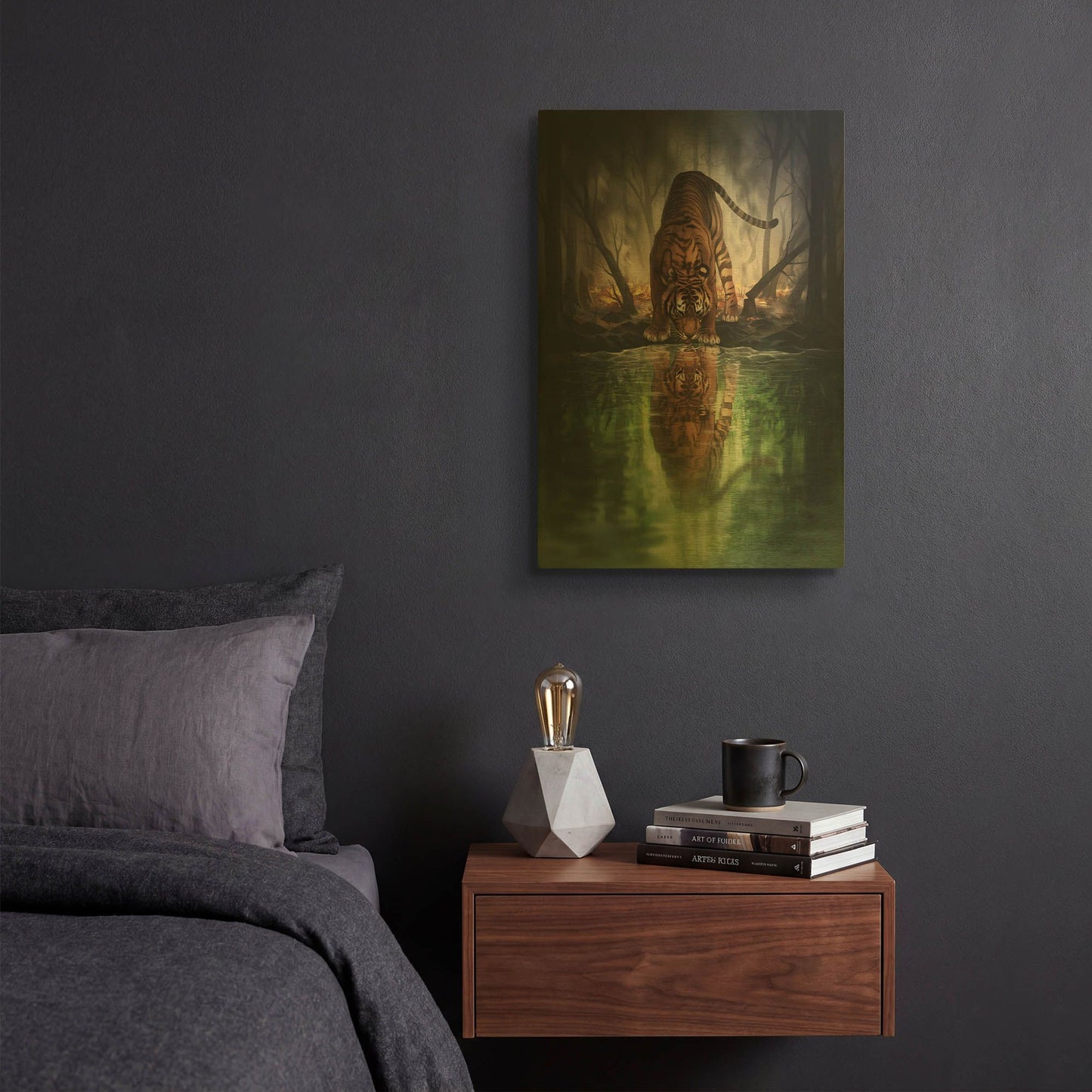 'JOJOES273427-The World I Used To Know' By JoJoes Art Gold Metal Wall Art