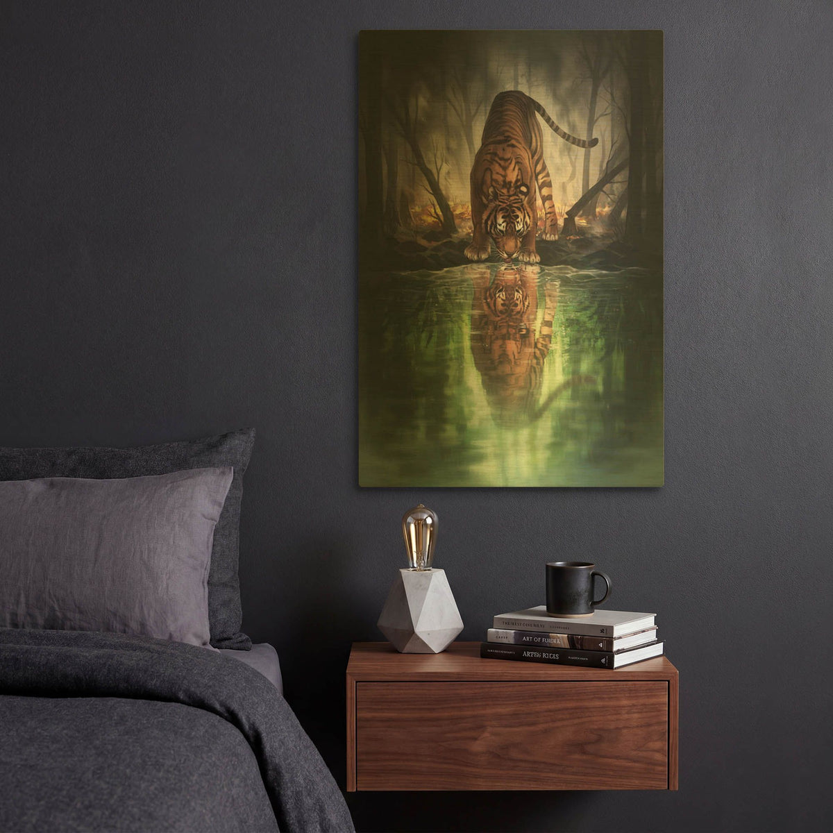 'JOJOES273427-The World I Used To Know' By JoJoes Art Gold Metal Wall Art
