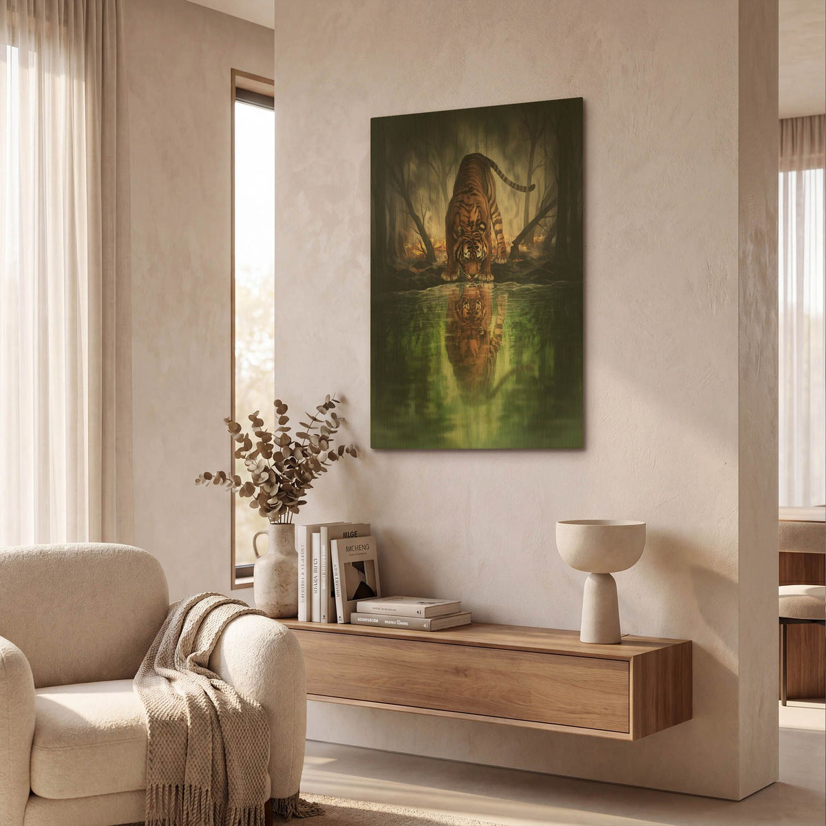 'JOJOES273427-The World I Used To Know' By JoJoes Art Gold Metal Wall Art