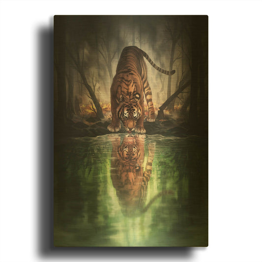'JOJOES273427-The World I Used To Know' By JoJoes Art Gold Metal Wall Art