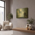 'JOJOES275559-The Visit' By JoJoes Art Gold Metal Wall Art