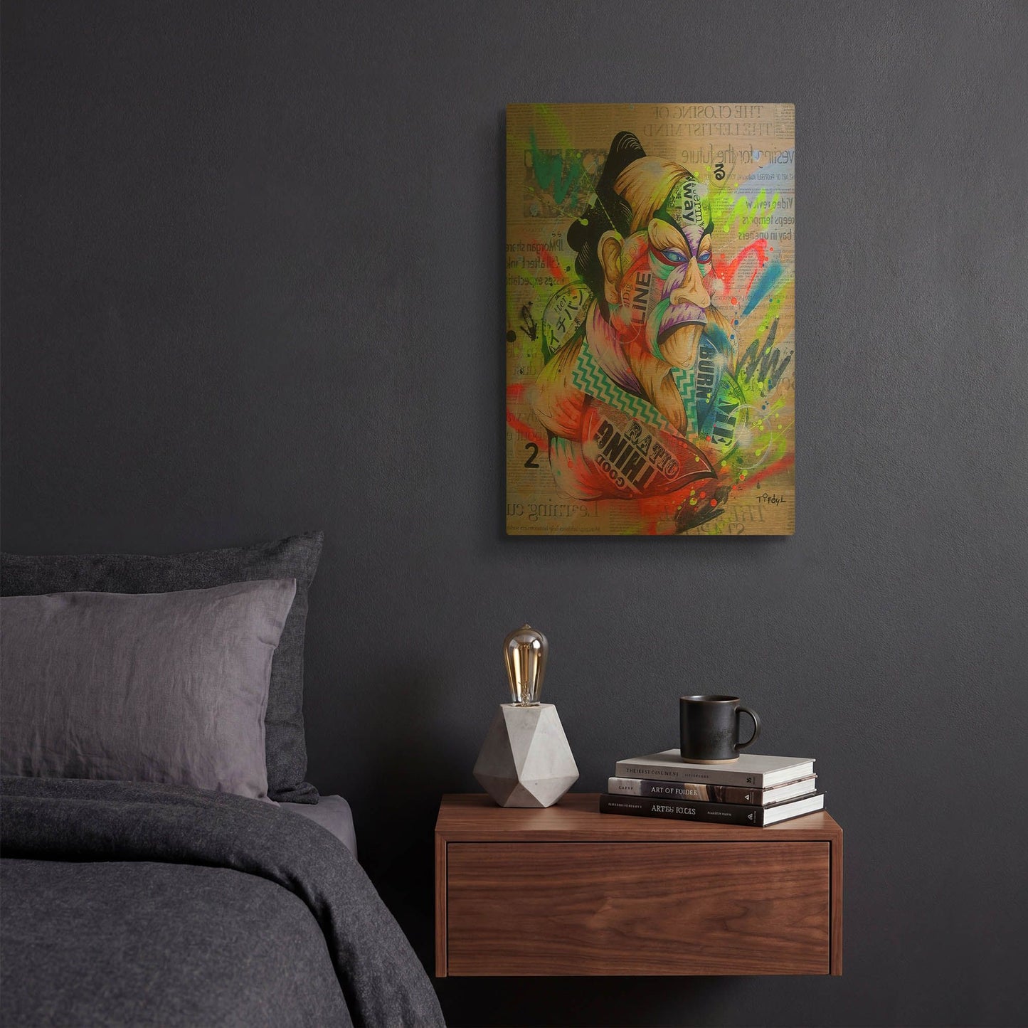 'Civilization 2' By Taka Sudo Gold Metal Wall Art