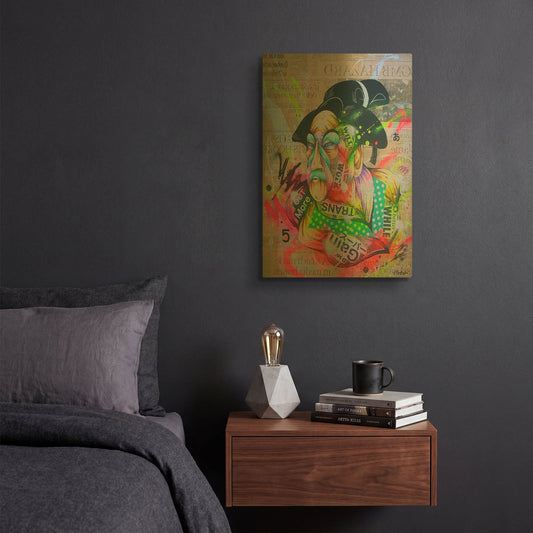 'Civilization 3' By Taka Sudo Gold Metal Wall Art