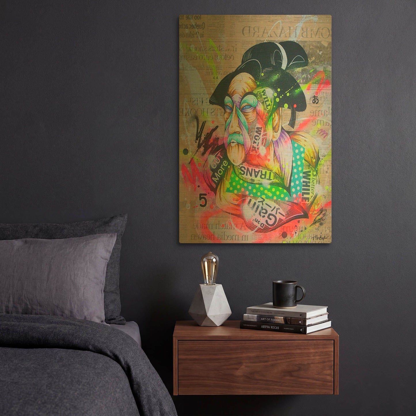 'Civilization 3' By Taka Sudo Gold Metal Wall Art