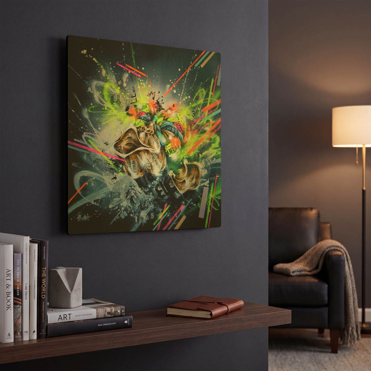 'Climb' By Taka Sudo Gold Metal Wall Art