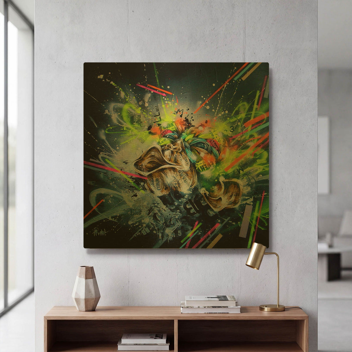 'Climb' By Taka Sudo Gold Metal Wall Art