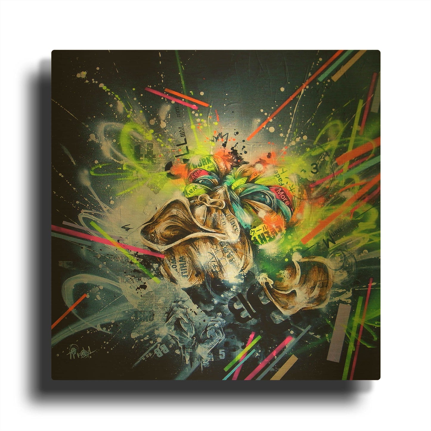 'Climb' By Taka Sudo Gold Metal Wall Art