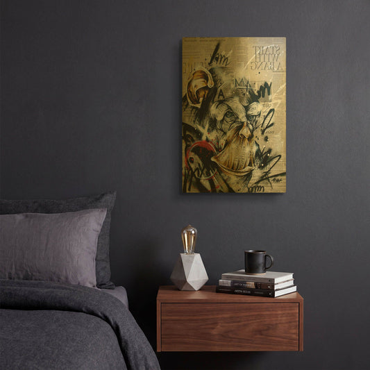 'Enlightenment' By Taka Sudo Gold Metal Wall Art