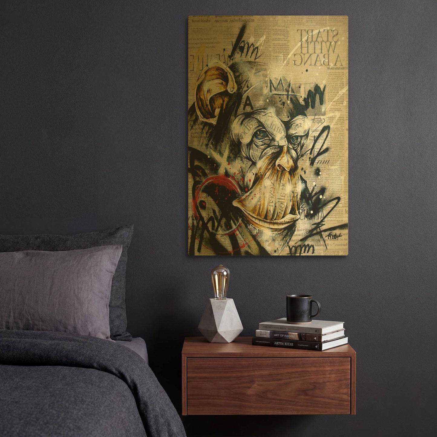 'Enlightenment' By Taka Sudo Gold Metal Wall Art