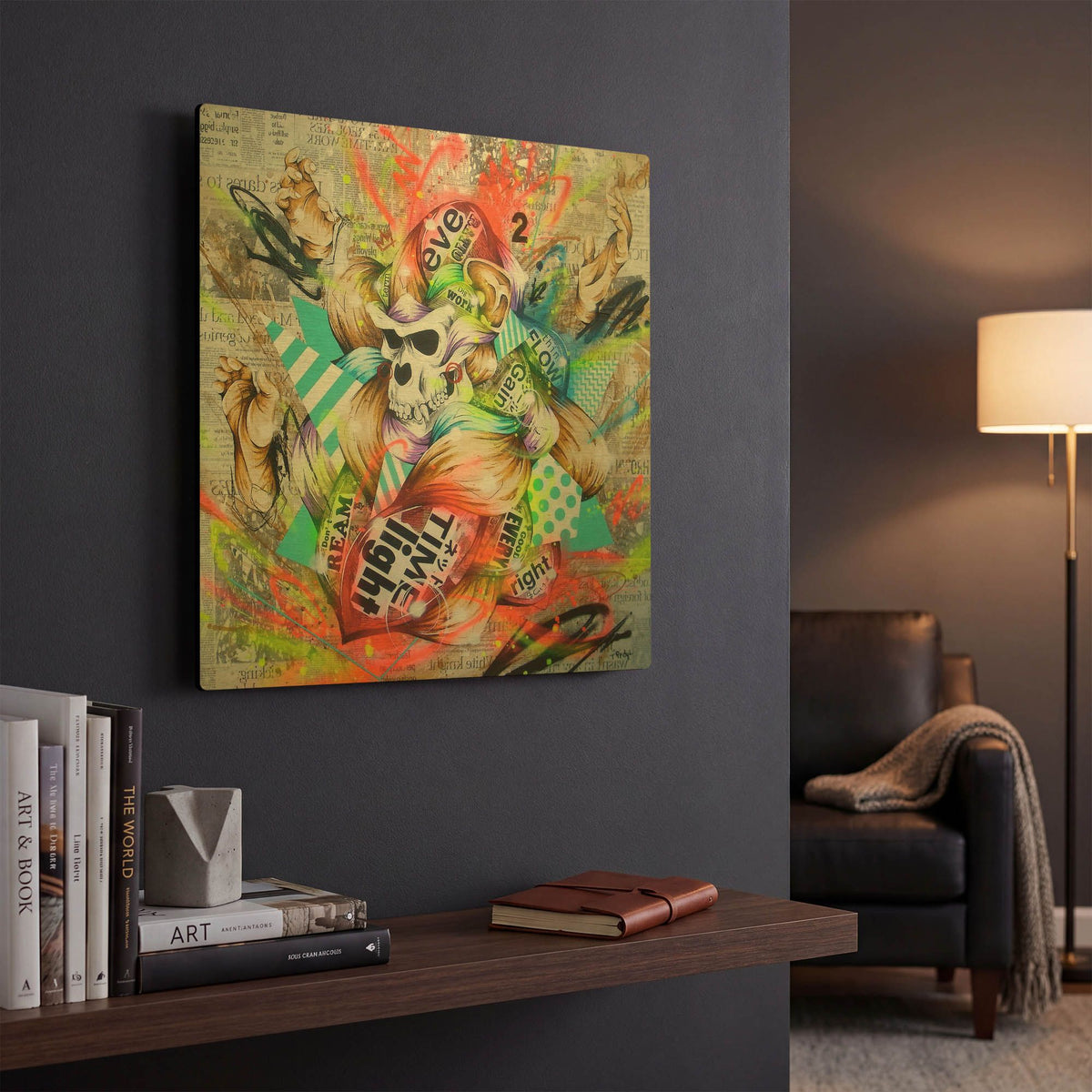 'Feral' By Taka Sudo Gold Metal Wall Art