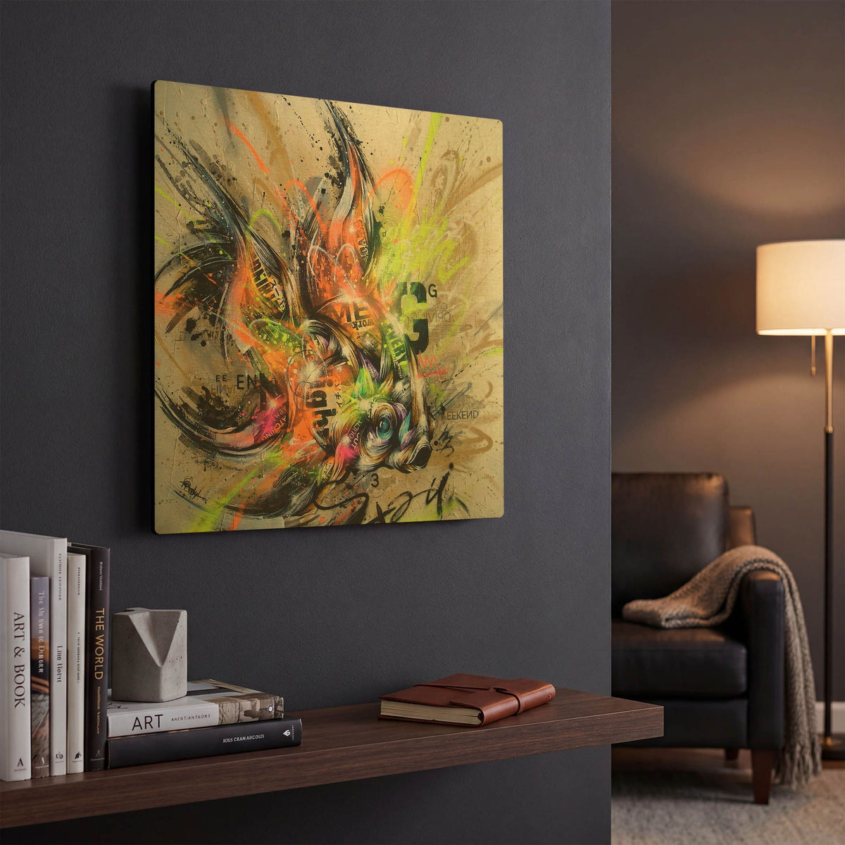 'Golden' By Taka Sudo Gold Metal Wall Art