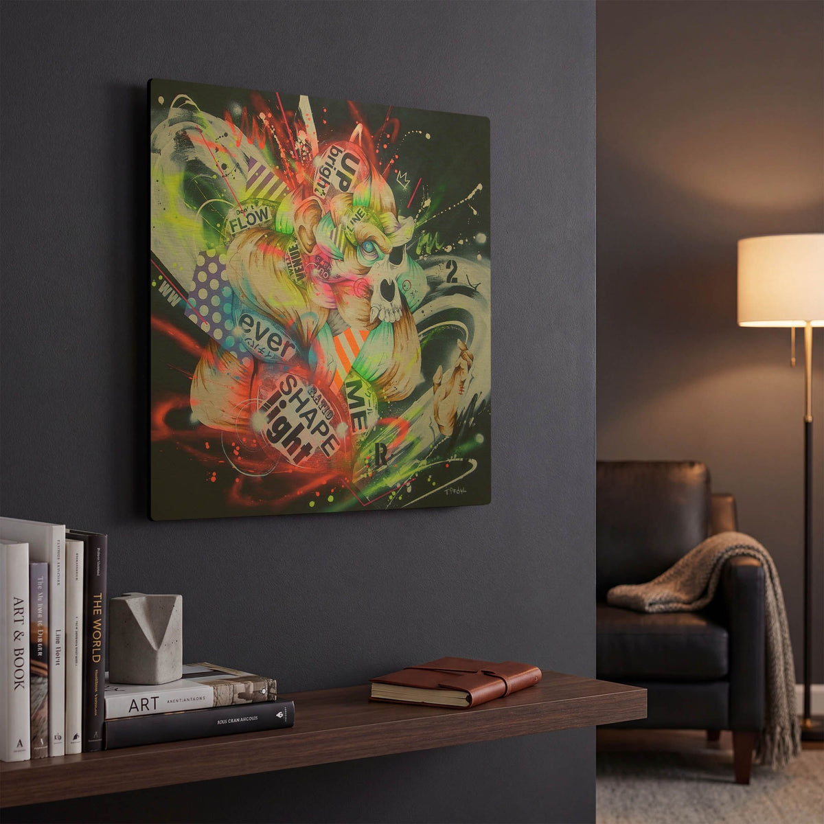 'Metamorphose' By Taka Sudo Gold Metal Wall Art