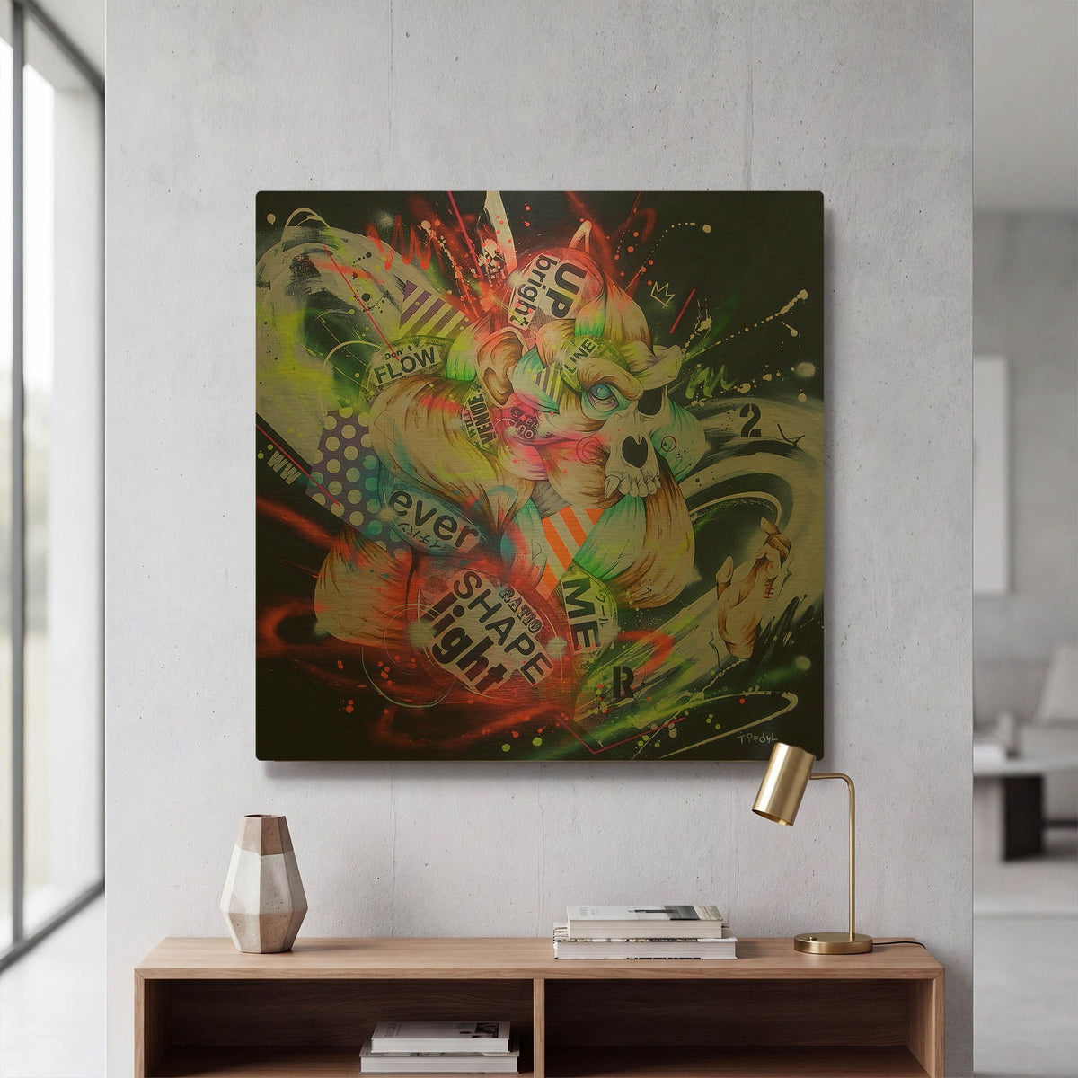 'Metamorphose' By Taka Sudo Gold Metal Wall Art