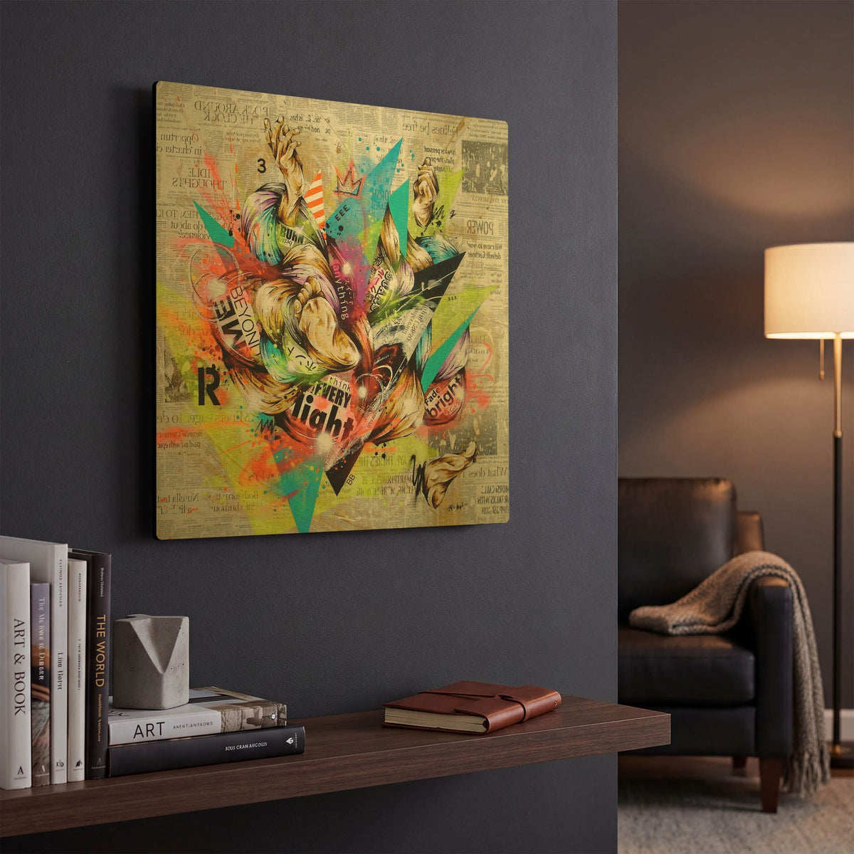 'Pleasant' By Taka Sudo Gold Metal Wall Art