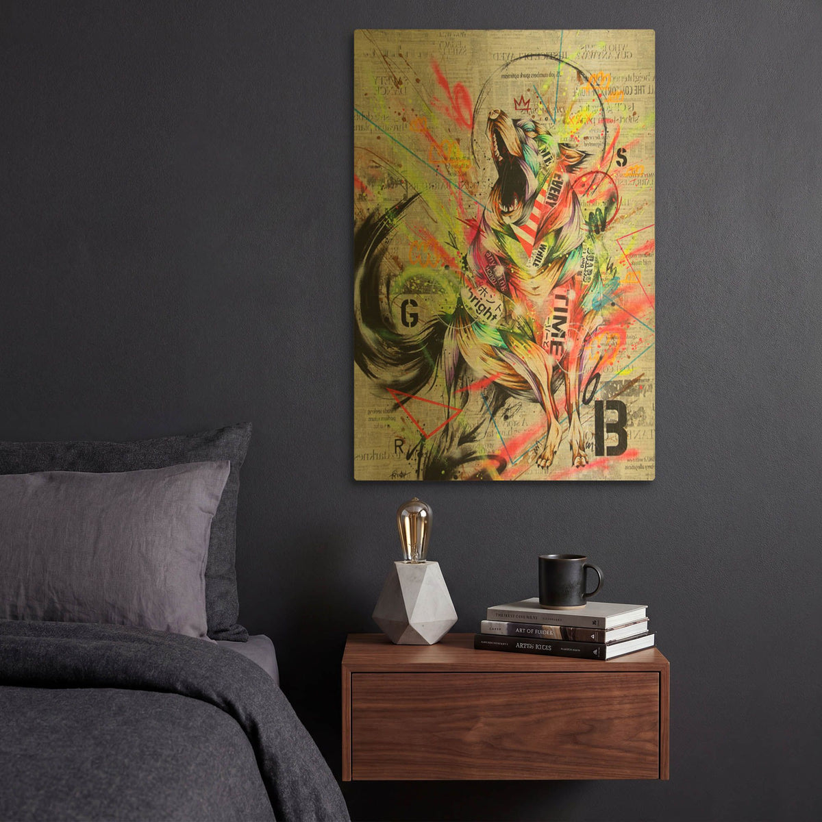 'Rebel' By Taka Sudo Gold Metal Wall Art