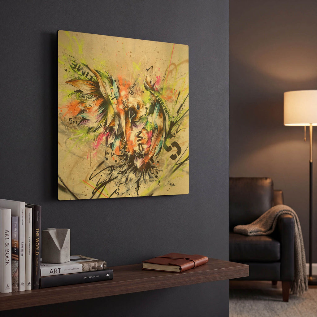 'Sprout' By Taka Sudo Gold Metal Wall Art