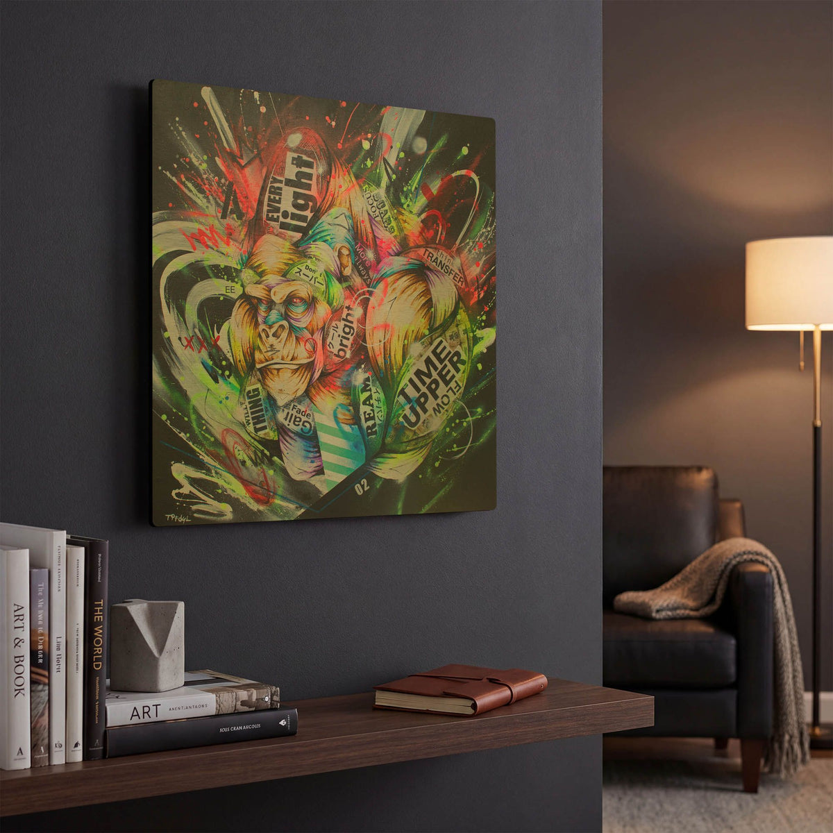 'Where the night falls' By Taka Sudo Gold Metal Wall Art