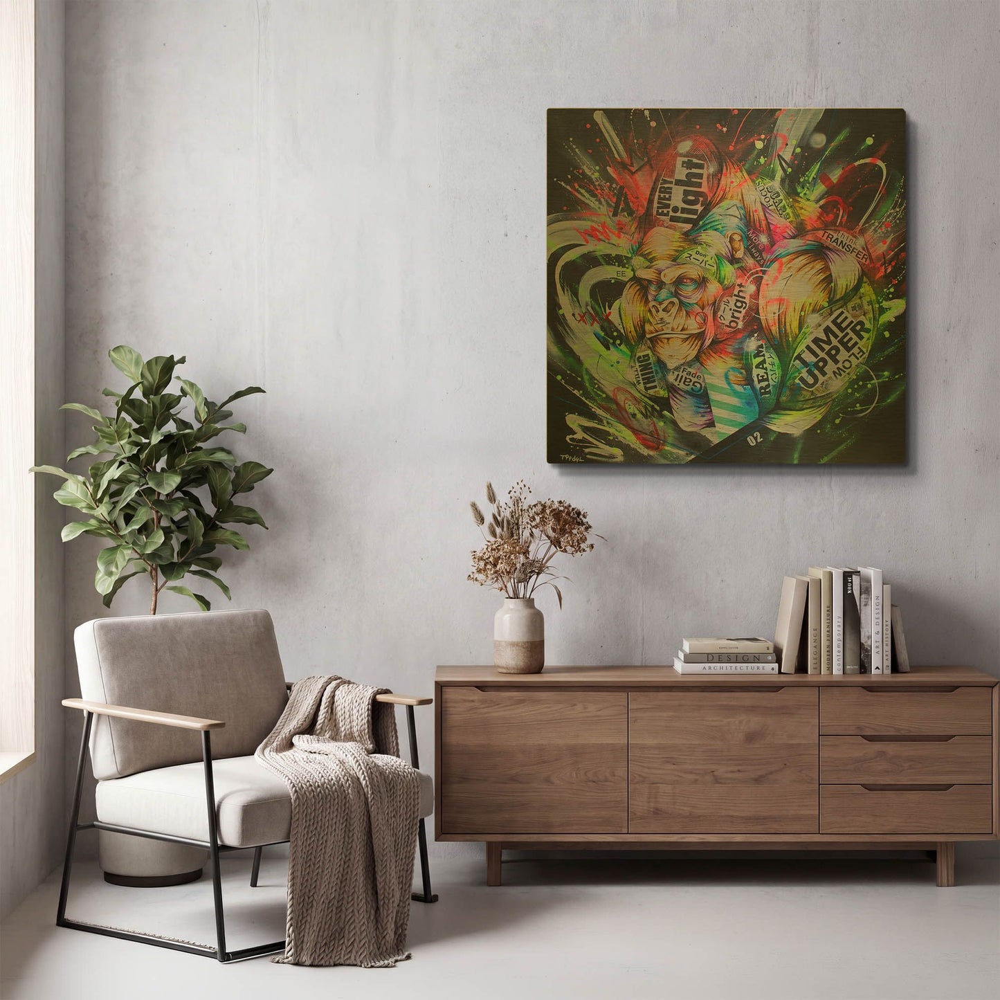 'Where the night falls' By Taka Sudo Gold Metal Wall Art