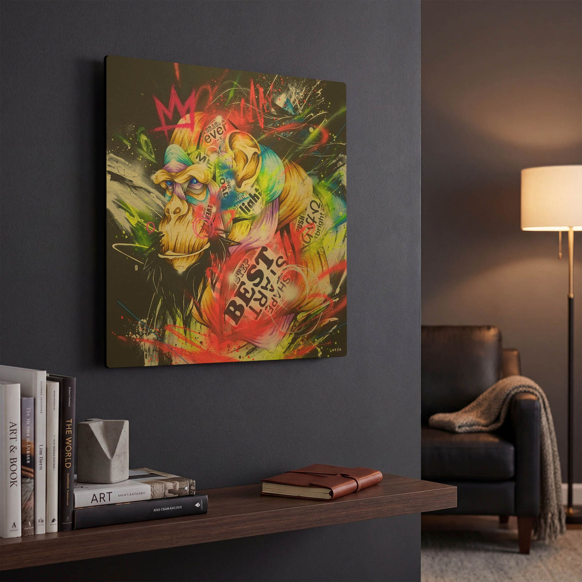 'Samurai' By Taka Sudo Gold Metal Wall Art
