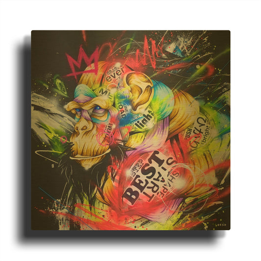 'Samurai' By Taka Sudo Gold Metal Wall Art