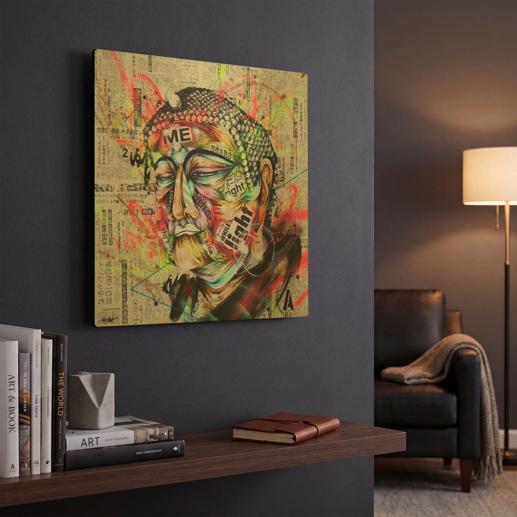 'Holy' By Taka Sudo Gold Metal Wall Art