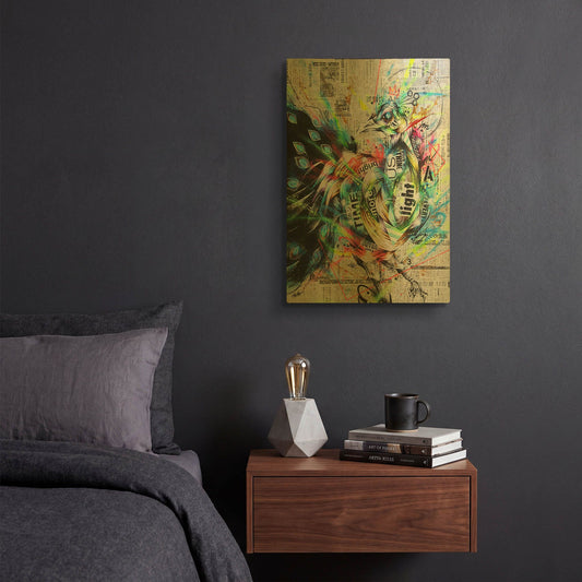 'Suzaku' By Taka Sudo Gold Metal Wall Art