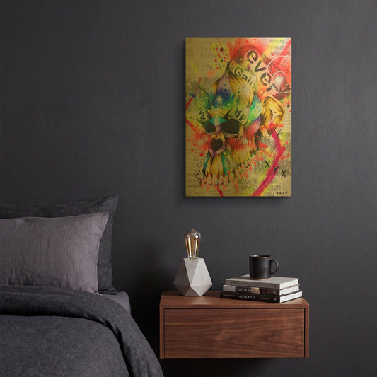 'Fall 3' By Taka Sudo Gold Metal Wall Art