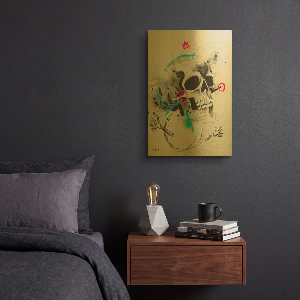 'Untitled 1' By Taka Sudo Gold Metal Wall Art
