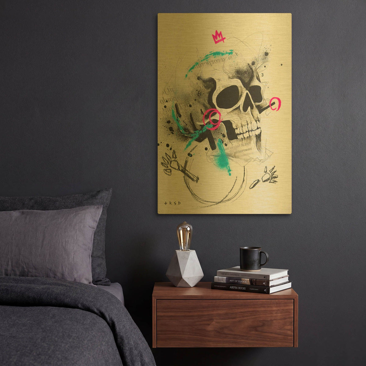 'Untitled 1' By Taka Sudo Gold Metal Wall Art