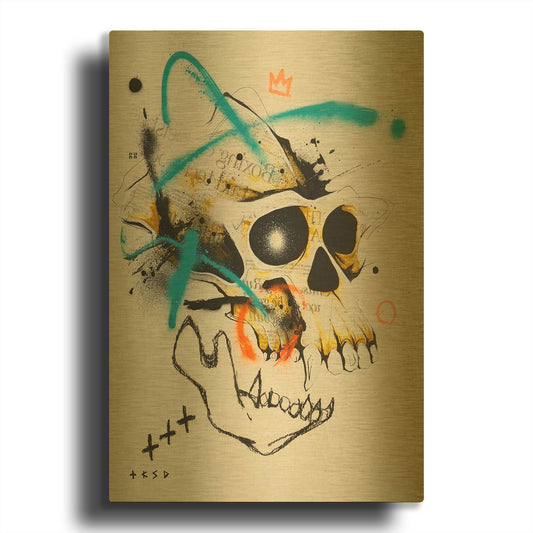'Untitled 2' By Taka Sudo Gold Metal Wall Art