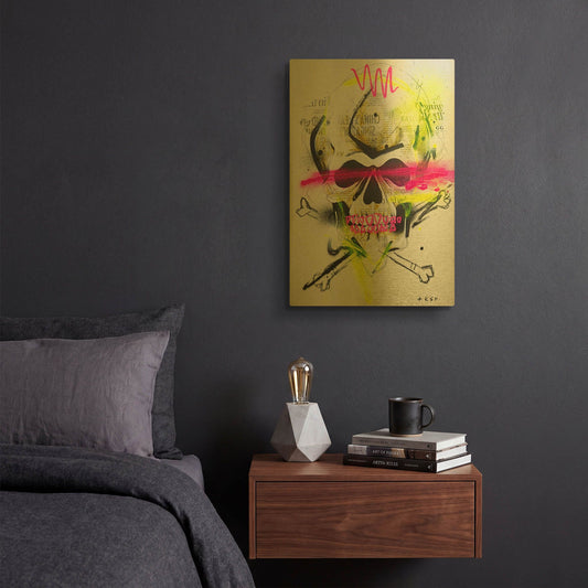 'Untitled 3' By Taka Sudo Gold Metal Wall Art