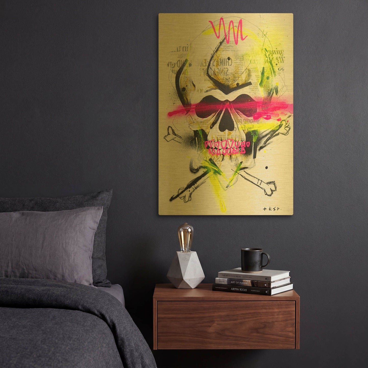 'Untitled 3' By Taka Sudo Gold Metal Wall Art