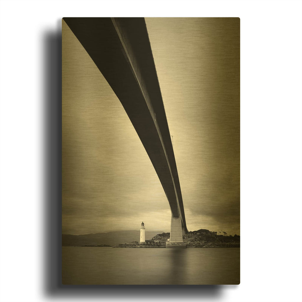 'Skye Bridge' By Nina Papiorek Gold Metal Wall Art