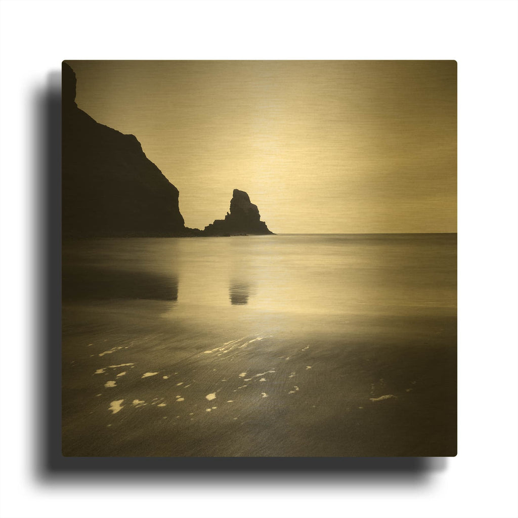 'Talisker Bay' By Nina Papiorek Gold Metal Wall Art