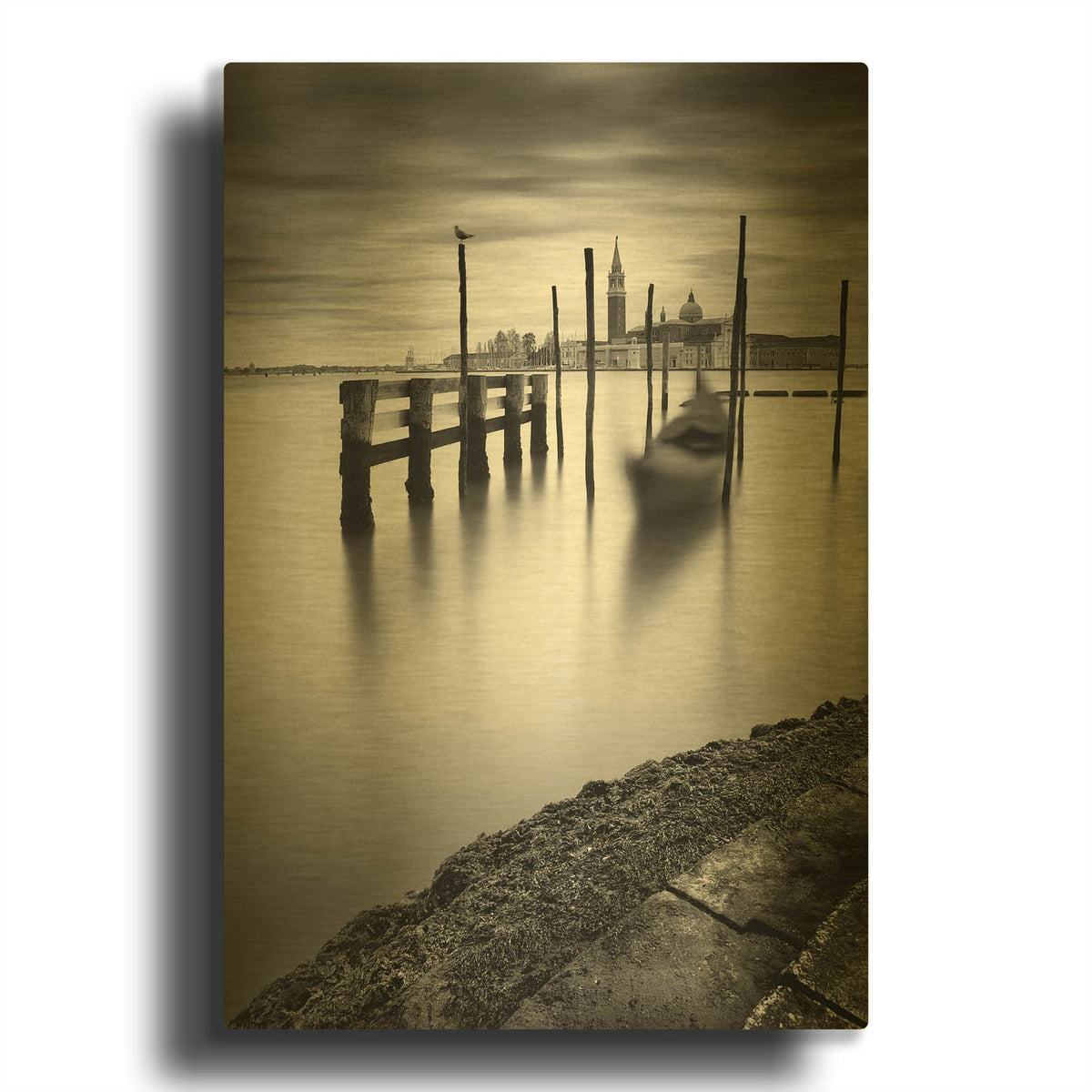 'Venice San Marco' By Nina Papiorek Gold Metal Wall Art