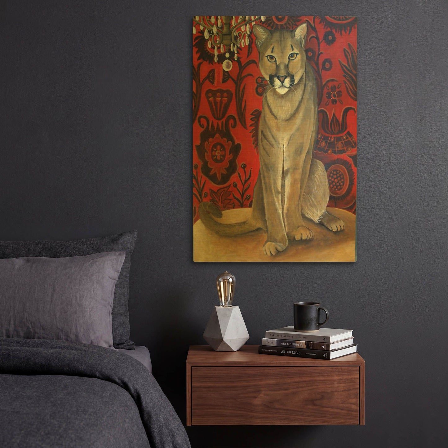 'Best Cougar 2' By Catherine A Nolin Gold Metal Wall Art