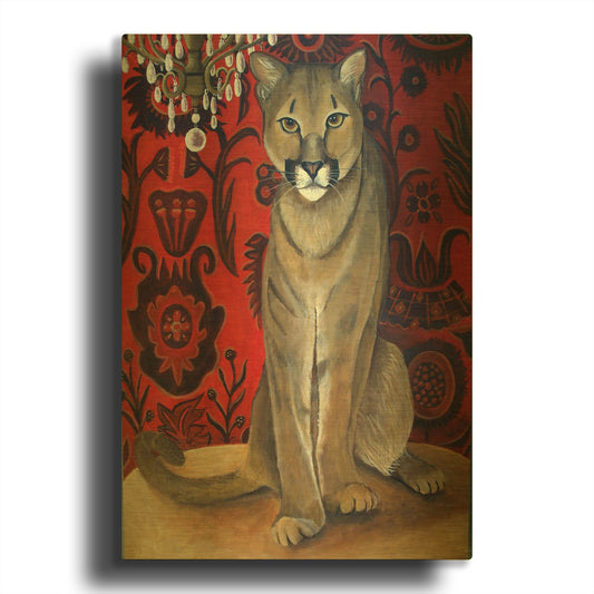 'Best Cougar 2' By Catherine A Nolin Gold Metal Wall Art